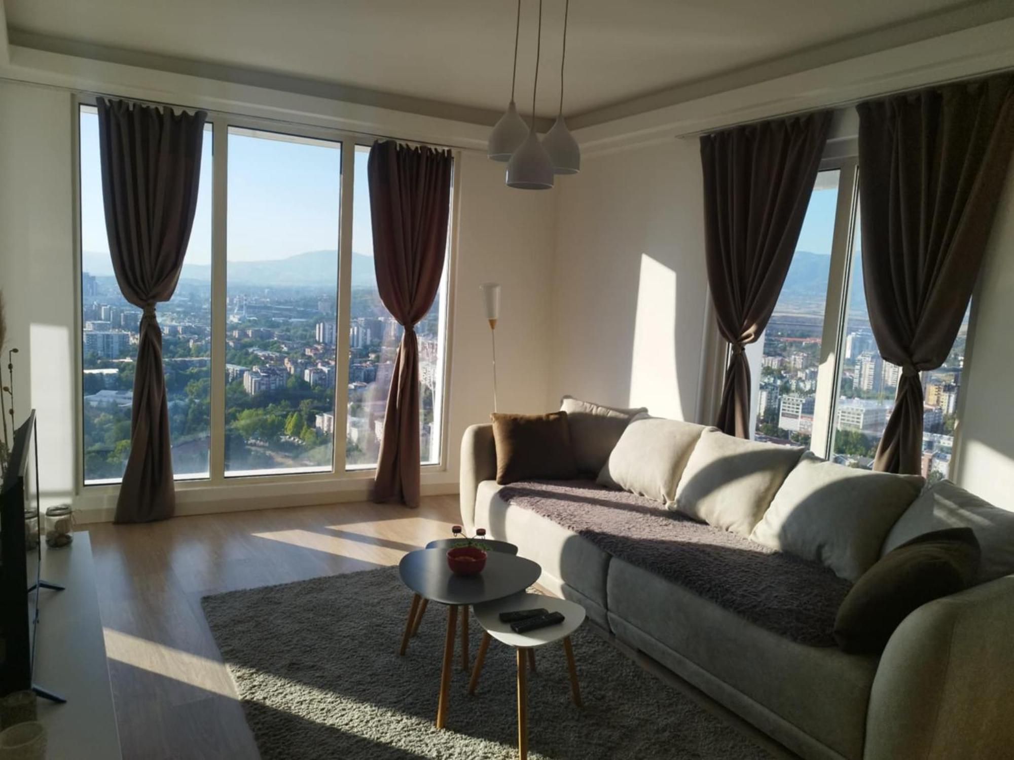 Skopje Sky City 19Th Floor Twin & 12Th Floor & 25Th & 33 Floor Apartments & With Pool & Spa & Gym & Parking Included In Price ภายนอก รูปภาพ